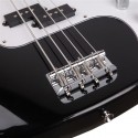 Exquisite Burning Fire Style Electric Bass Guitar Black
