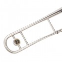 Eb Alto Trombone Brass Body with 12C Mouthpiece Silver