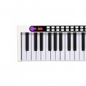 88 Keys Digital Home Piano Built-In Dual Speakers, Built-In Rechargeable Battery , Bluetooth , USB Out Or Midi Out, Piano Bag For Beginners Gift White
