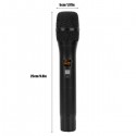 Portable UHF Wireless Handheld Microphone with Receiver AA Battery for Conference Speech Black