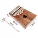 Kasch 17 Key Kalimba with Tuning Hammer & Tone Stickers & Manual & Velvet Bag & Stickers